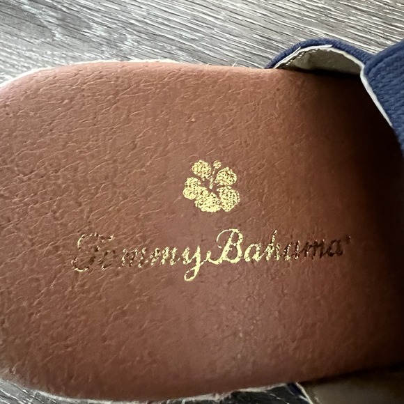 Tommy Bahama Sakura Wedge Espadrilles Heels Blue Shoes Sandals 9.5 Beachy Boho - Picture 4 of 4